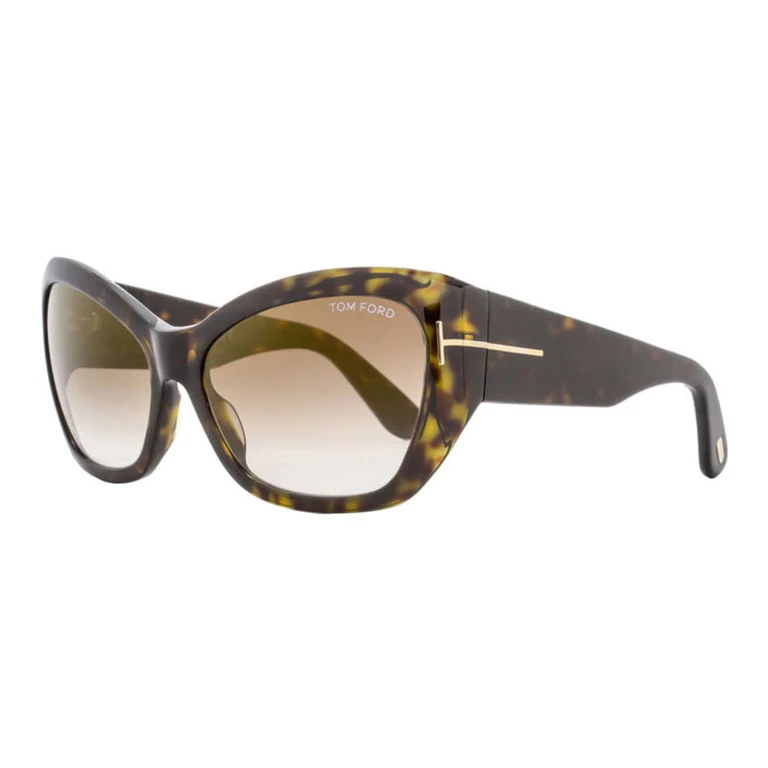 Ladies Black Cat Eye Sunglasses FT0460 52G