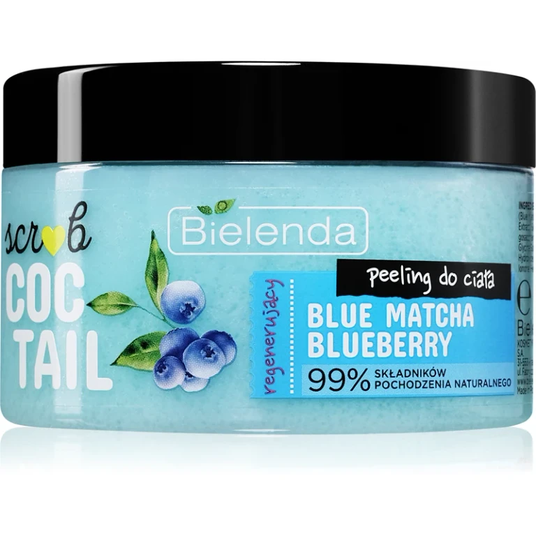 Cocktail Scrub Blue Matcha + Blueberry regenerating body scrub 350 g