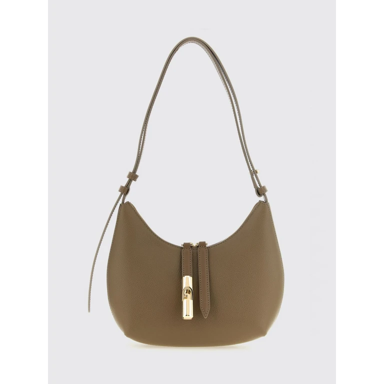 Bolso hobo FURLA de cuero de ternera martillado con correa para el hombro ajustable