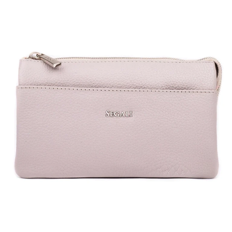 Women's Leather Crossbody Bag taupe
