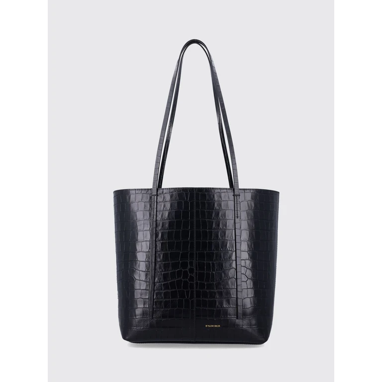 Croc-Effect Calf Leather Shoulder Bag (103847050)