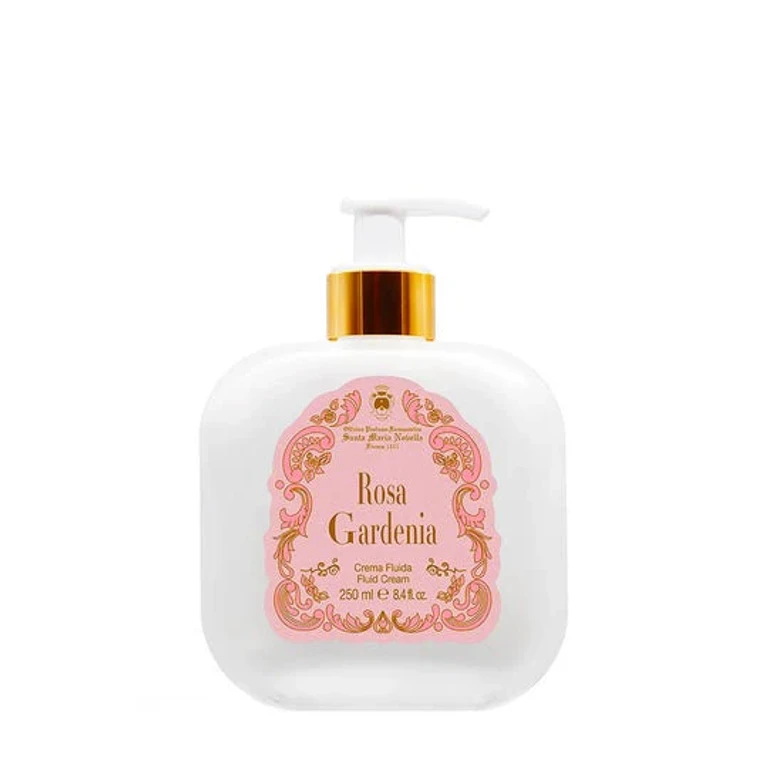Rosa Gardenia Fluid Cream 250 ml Glass