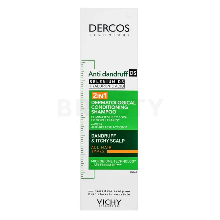 Dercos 2 in 1 anti-dandruff dermatological conditioning shampoo 200 ml