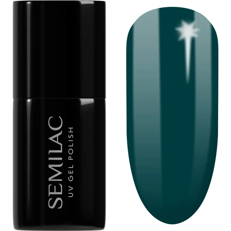 UV Hybrid Winter Collection Gel Nail Polish with UV/LED Lamp Color 606 Cool Green 7 ml