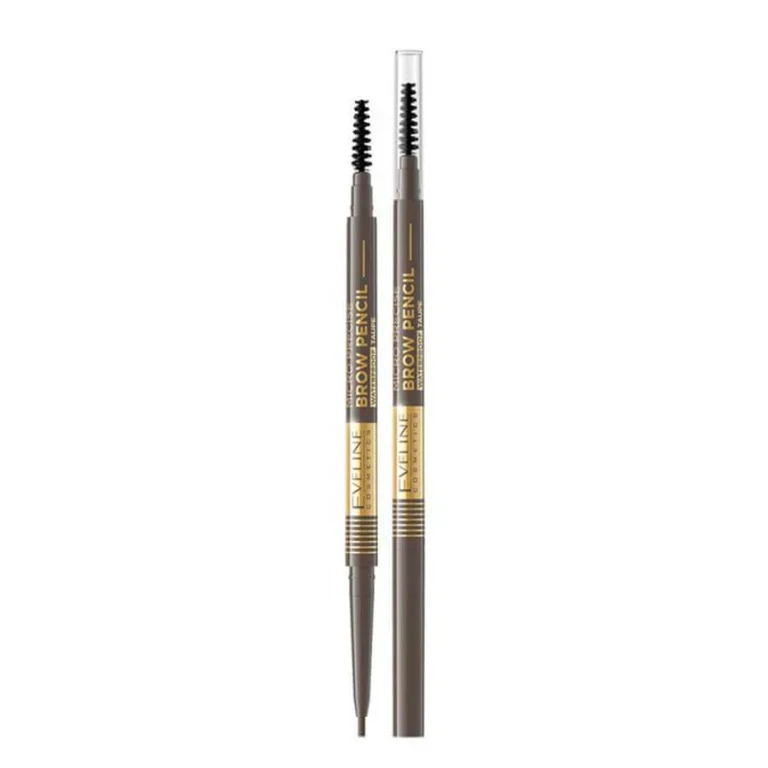 Micro Precise Waterproof Eyebrow Pencil With Brush 2 In 1 Color 03 Dark Brown 4 G