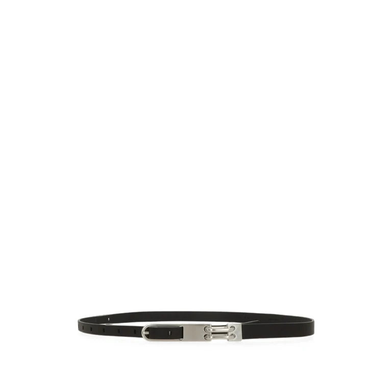 Leather Buckle-fastening Belt