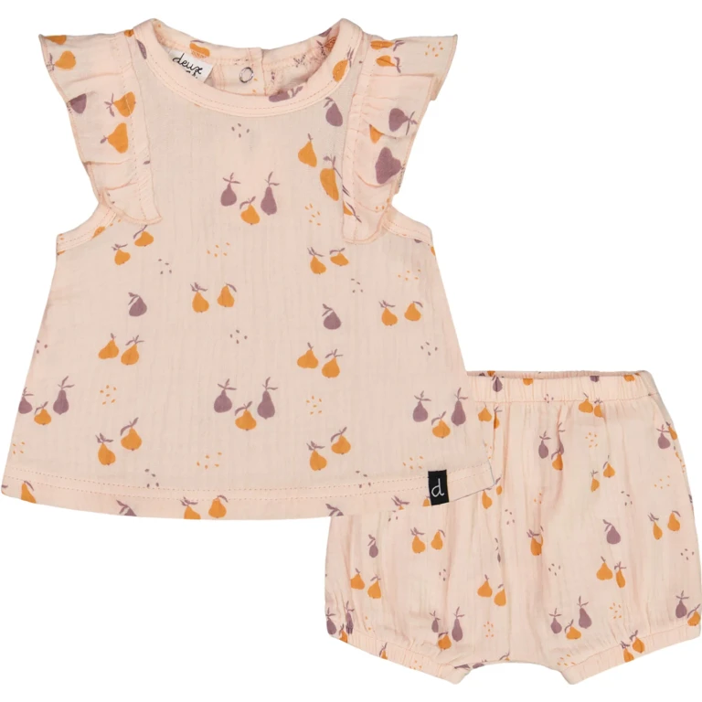 Printed Muslin Top and Bloomer Set - Baby Girl