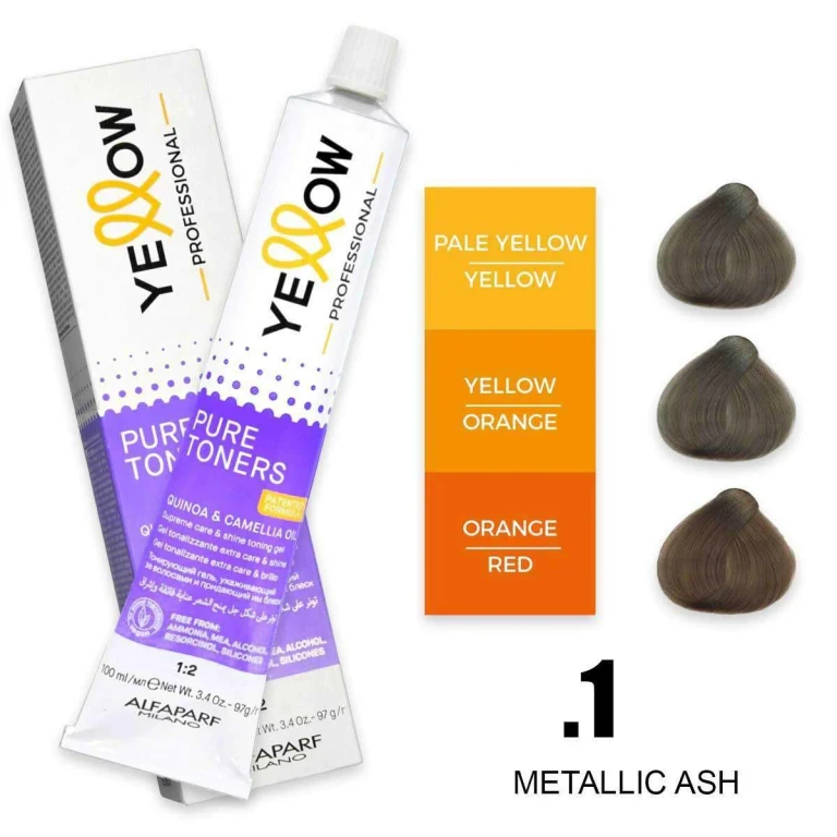 Pure Ash Metallic Yellow Toner .1 100 ml