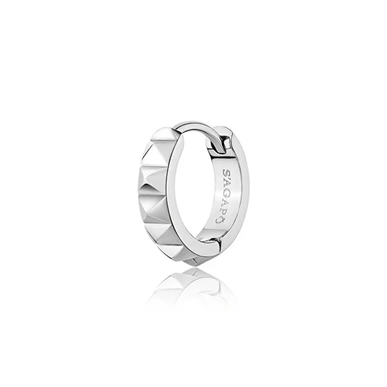 Single Hoop Earring In Steel Proud Spd35