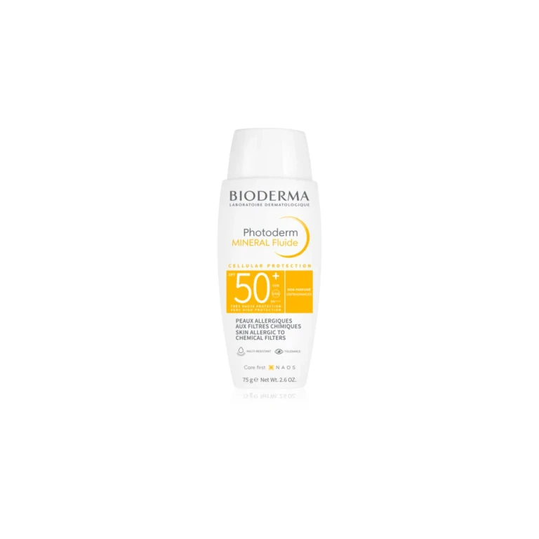 Photoderm Mineral fluid SPF50+ - Unscented - Skin Allergic to Chemical Filters 75g