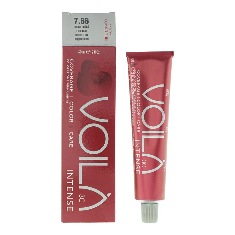 Voilà 3C Intense Permanent Hair Colour 7.66 Fire Red 60 ml