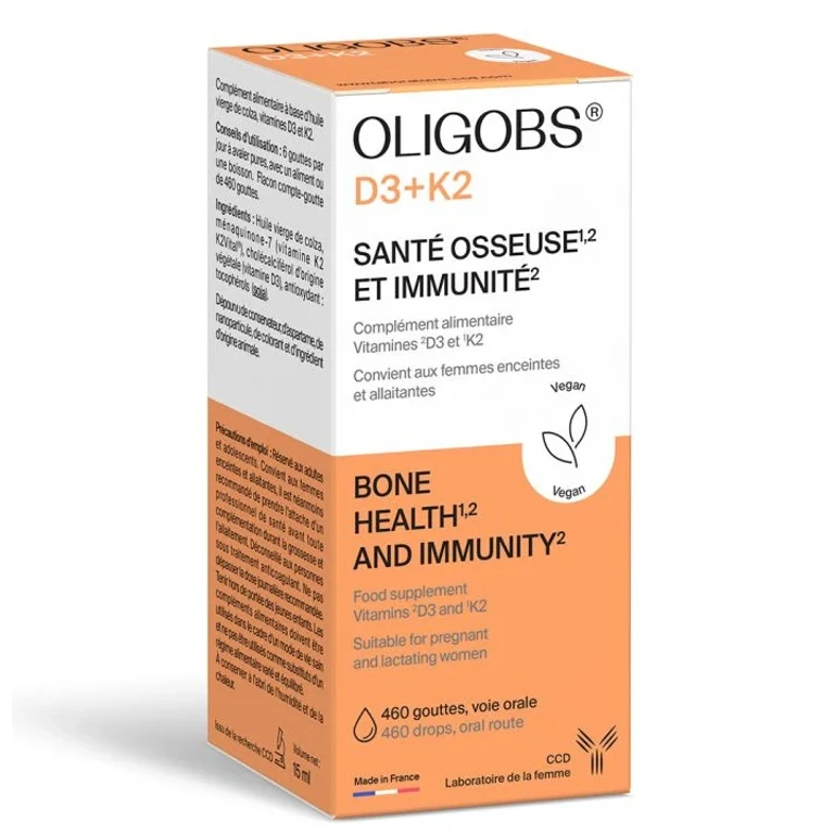 Oligobs D3+K2 Bone Health and Immunity 15ml