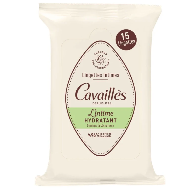 Cavaillès L'Intimi moisturizer - 15 intimate wipes