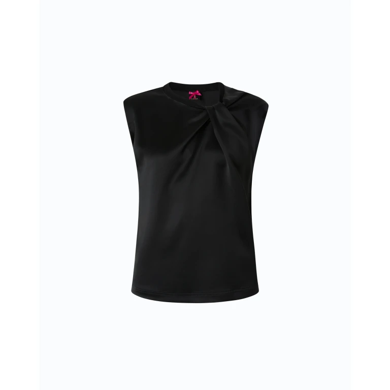 Blouse sans manches en satin - 36