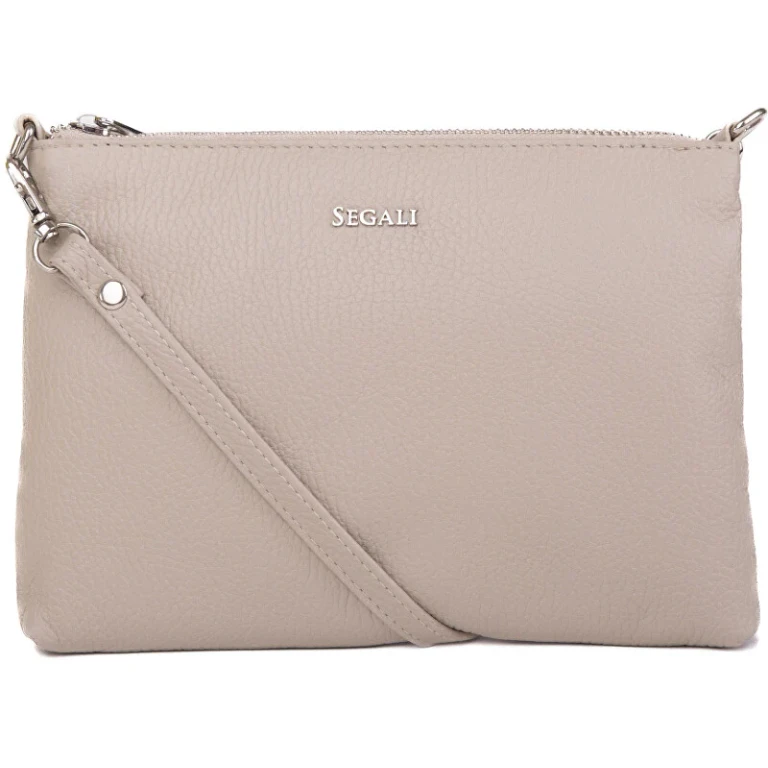 Women's White Leather Shoulder Bag