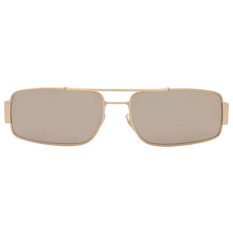 Brown Mirror Gold Rectangular Mens Sunglasses VE2257 10025A 60