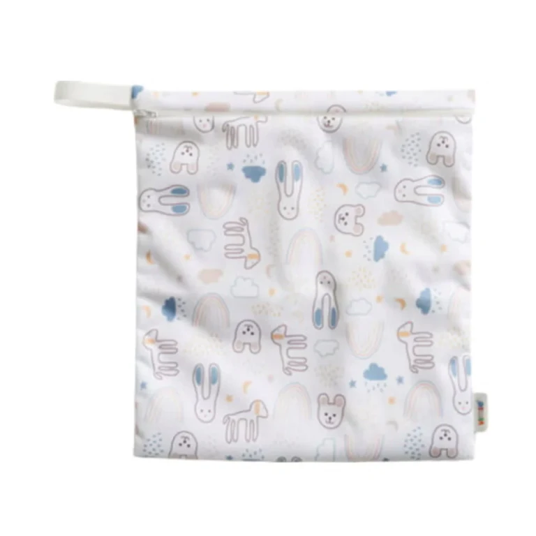 Wet Bag, Medium, White Teddy Bear