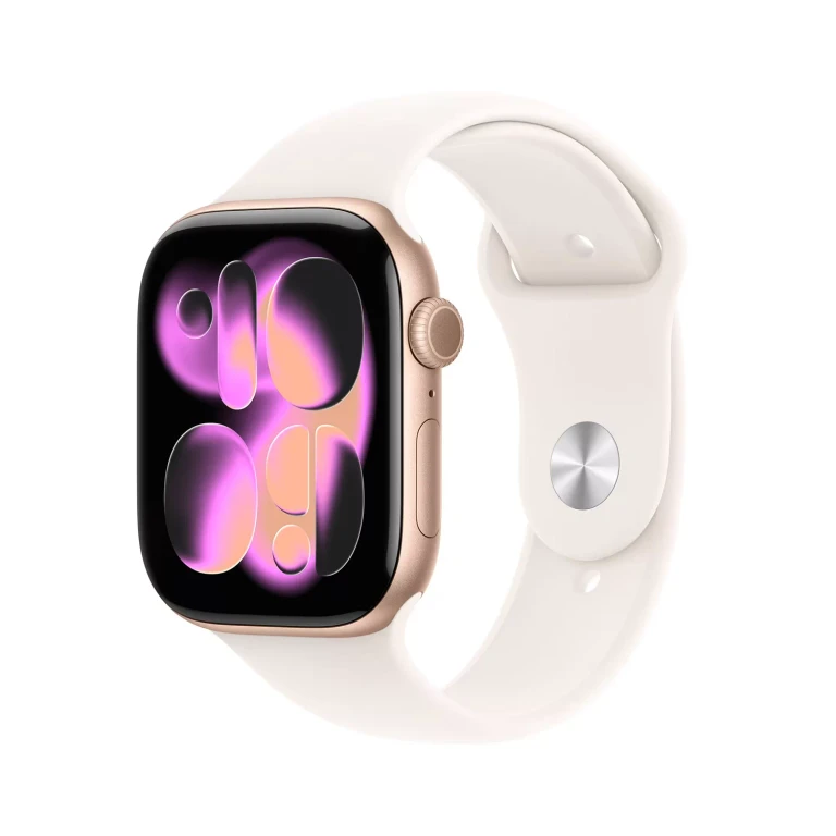 Watch Series 11 GPS 42mm Aluminum Case:- Rose Gold, Sport Band - S/M