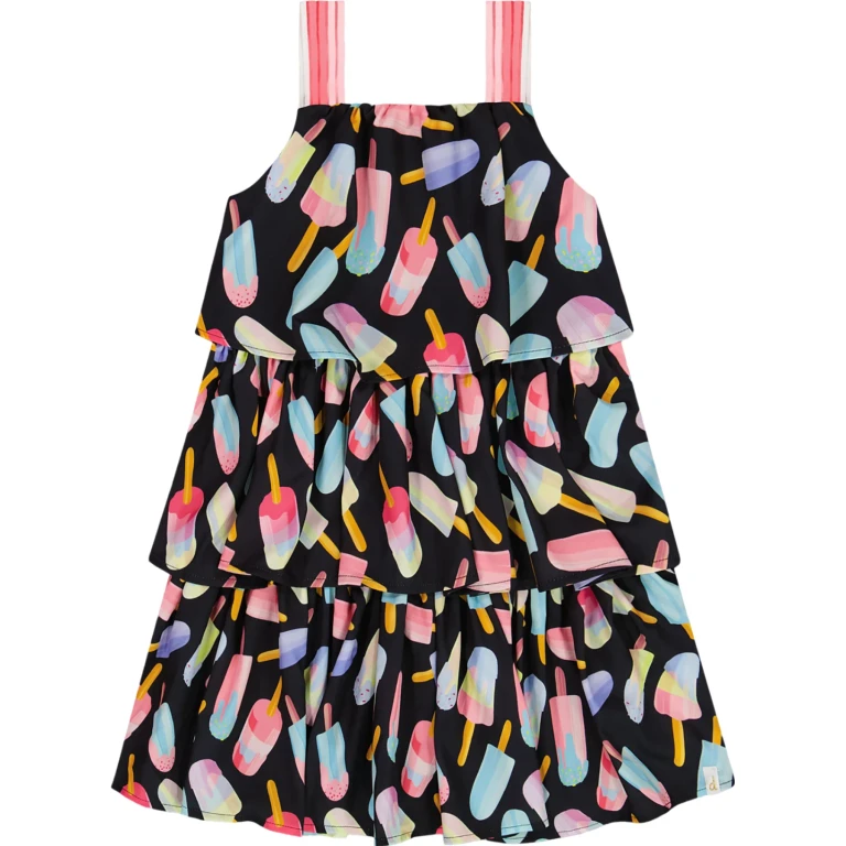 Printed Tiered Dress - Little Girl