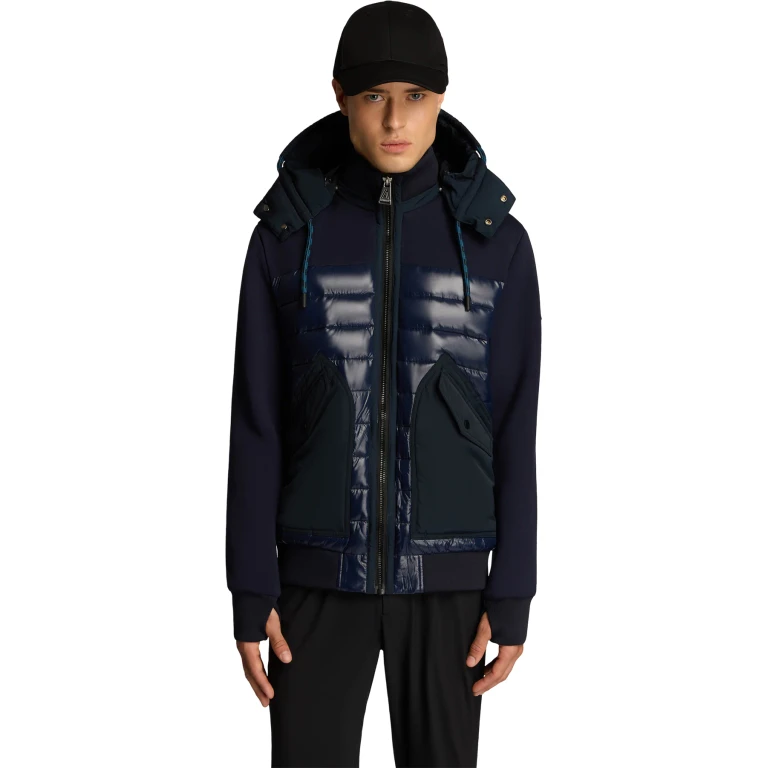 Nimbus Lightweight Mixed Media Hybrid Bomber Jacket - Men's