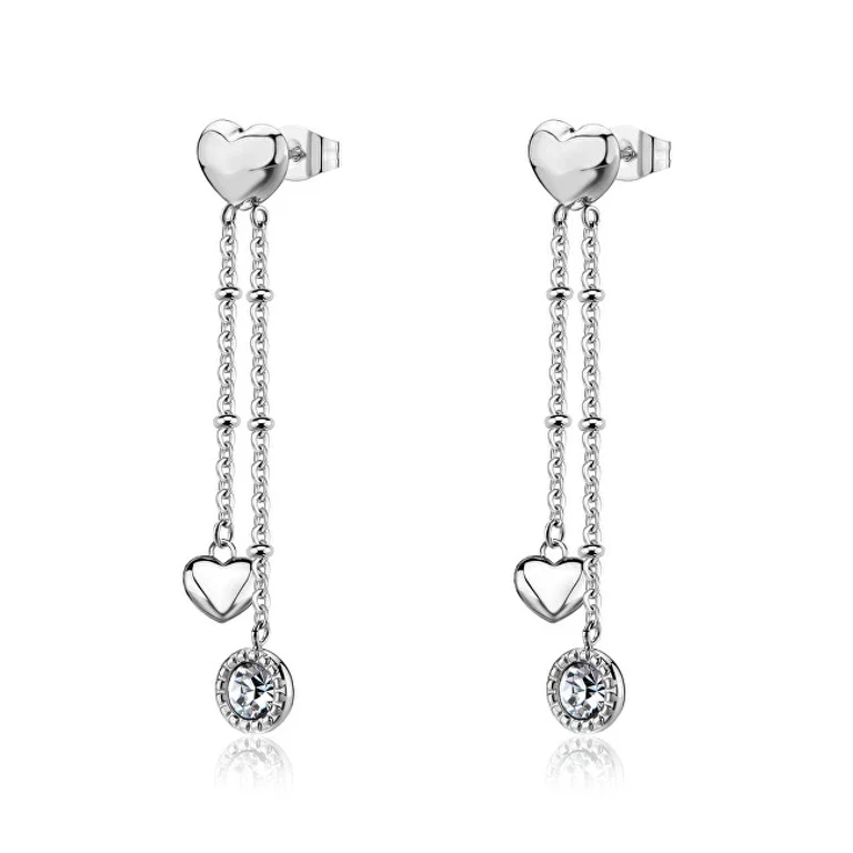 Long Steel Earrings with Pendants Aurora Sar70