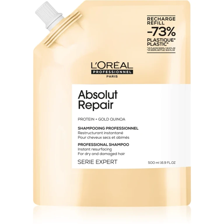 Professionnel Eco-refill Absolut Repair Gold Restructuring Shampoo Series Expert 500ml