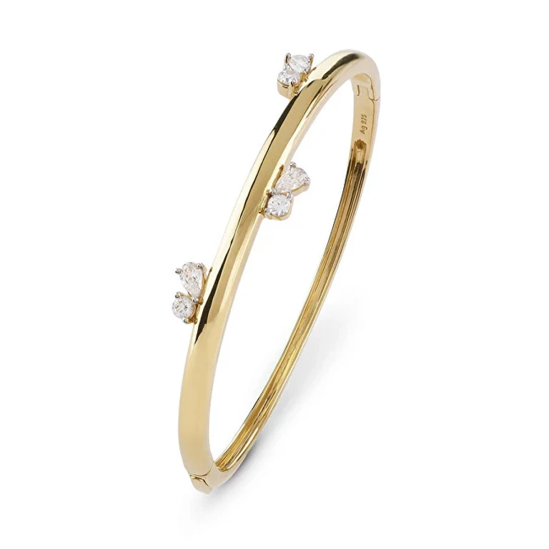 Elegante Gold-Plated Silver Bracelet Nuances Jsbb04512Jwyg - Diameter: 5.5 Cm