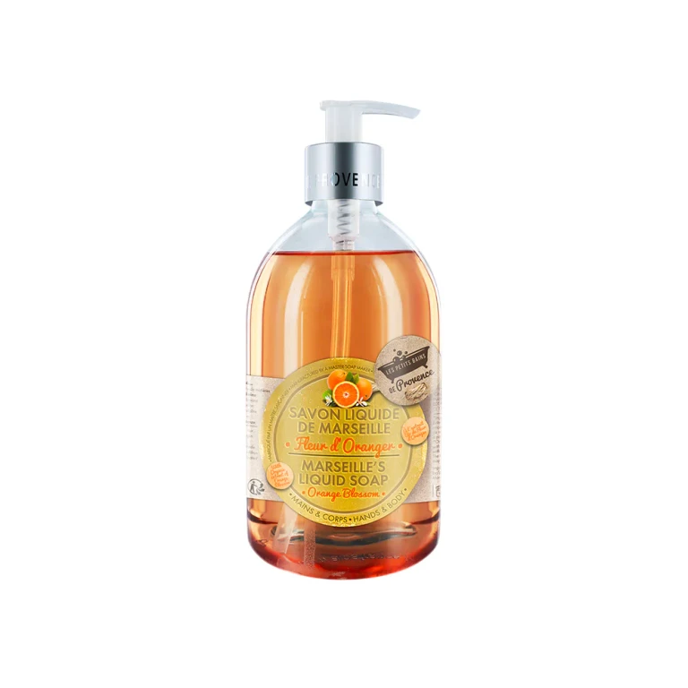 Marseille Liquid Soap Orange Blossom for hands and body 500 ml