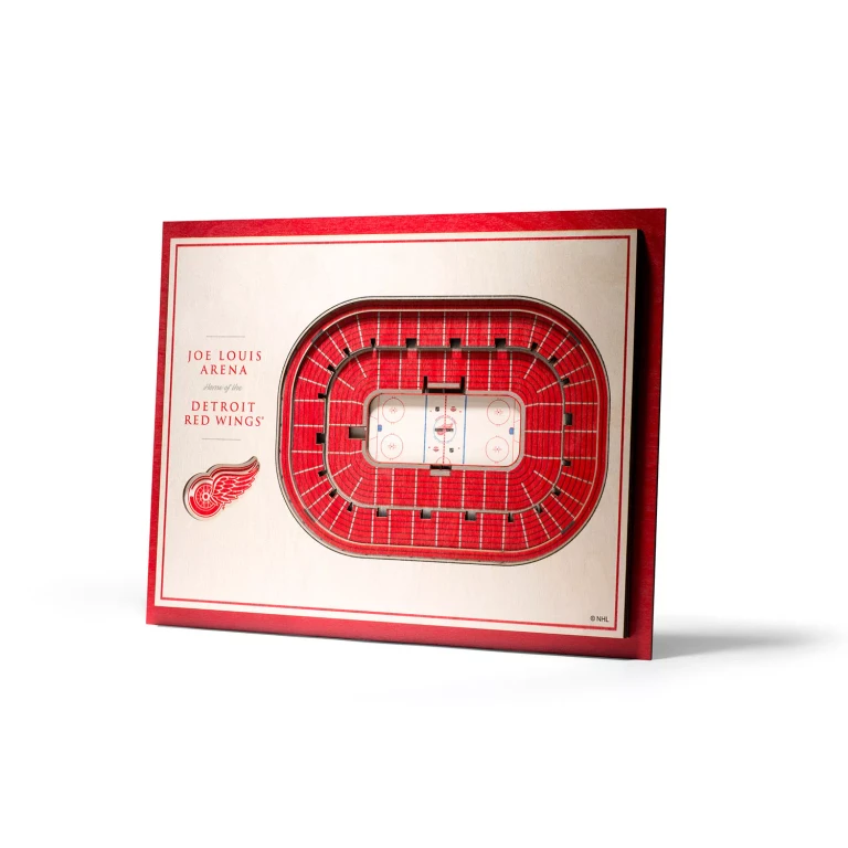 NHL 5-Layer StadiumView 3D Wall Art - Detroit Red Wings:- Detroit Red Wings