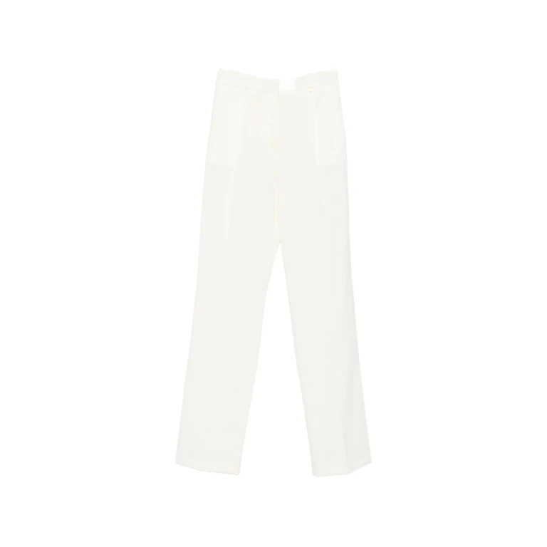 Pressed-crease Straight-leg Trousers