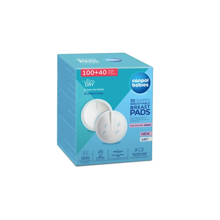 Breast Pads Standard 100+ 40 Ks disposable bra pads 140 pieces