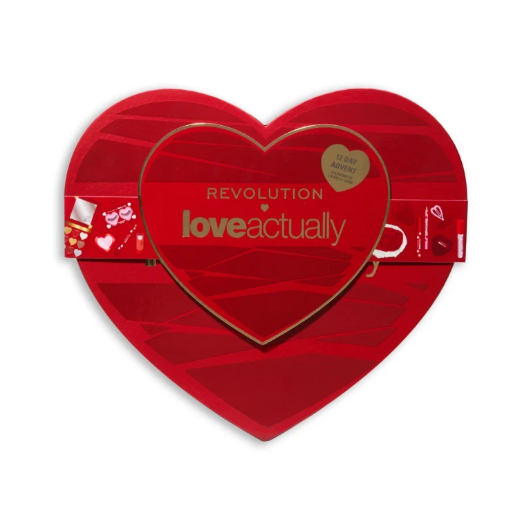 Set the Love Actually makeup advent calendar of Makeup Revolution