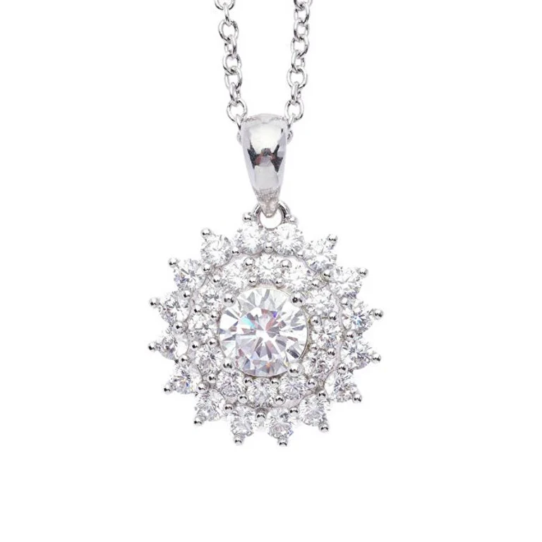 Dazzling Laurels Necklace 12450 (Chain, Pendant)