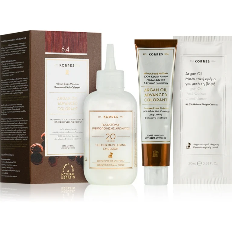 Argan Oil permanent hair dye with argan oil color 6.4 Dark Blonde Copper 50 ml