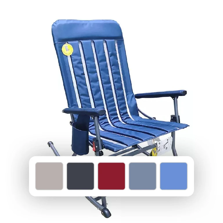 Portable Folding Rocking Chair - Blue Cove:- Blue Cove