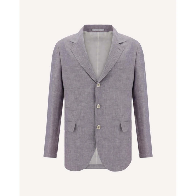 Lavender Wool Linen Silk Blazer