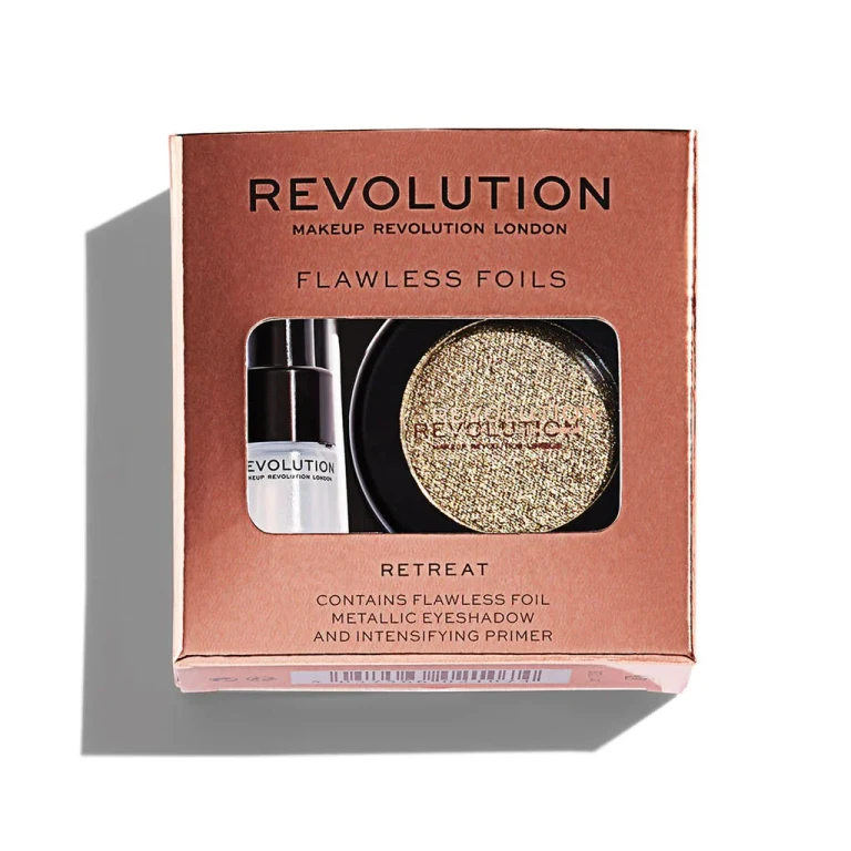 Set Flawless Foils Vegan Primer and Palette Retreat Eyeshadows