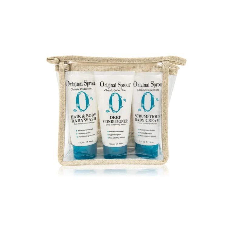 Trio set of travel cosmetics for children