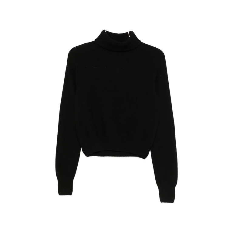 Roll-neck Ribbed-trim Sweater