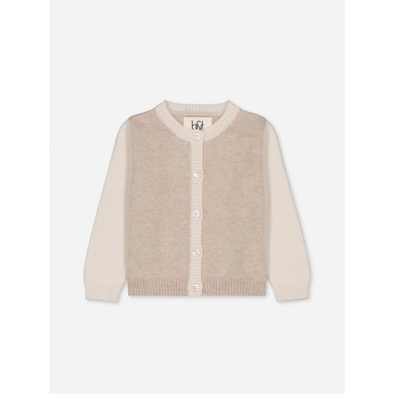 Cashmere Cardigan (BTBCC2COLORBLOCKBEIGE)