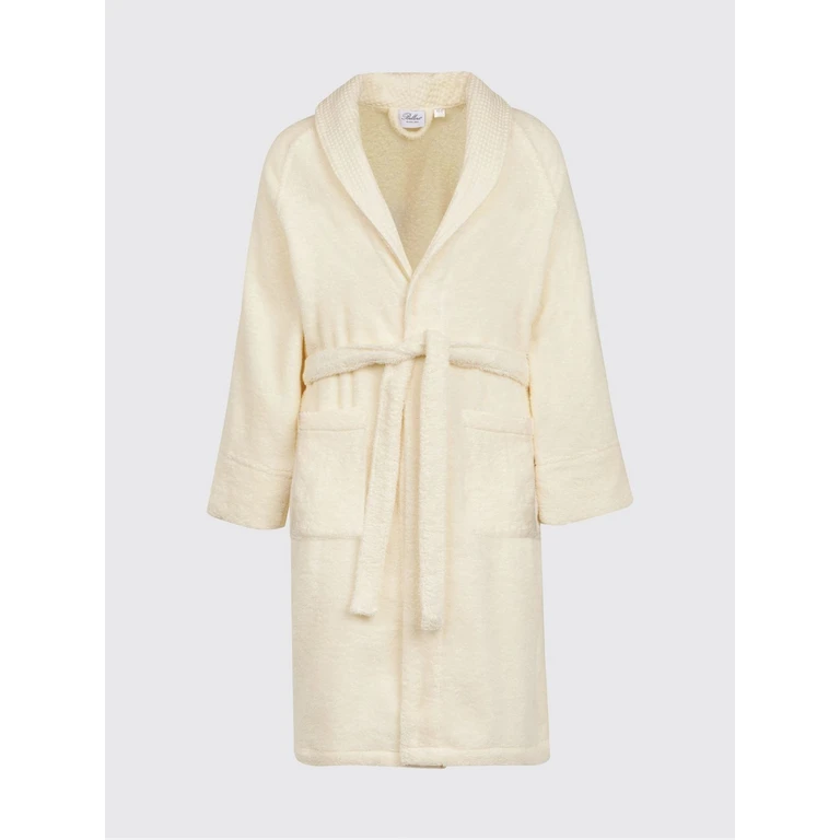 Fiocco Hooded Cotton Terry Bathrobe with Belt (2021722PANNA)