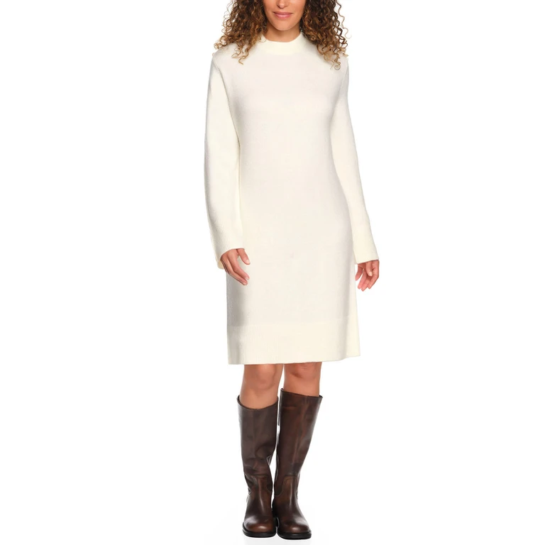 SWEATER DRESS - CREAM L:- L, Cream