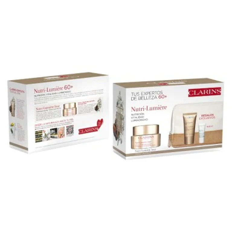 Set Clarins Nutri Lumiere Day 50ml Night 15ml Cryo-MaskFlash 5ml@