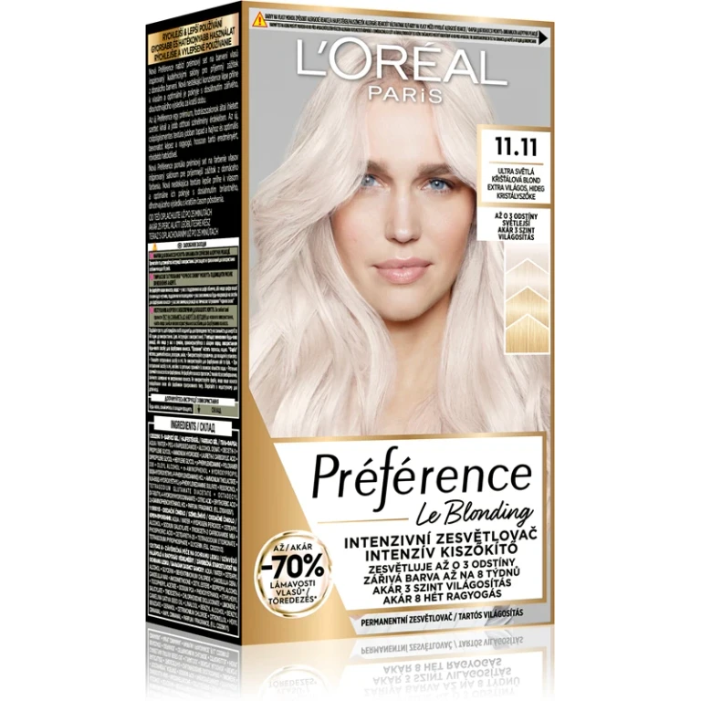 Préférence Le Blonding intensive lightener - Shade: 11.11 Ultra light cold crystal blonde