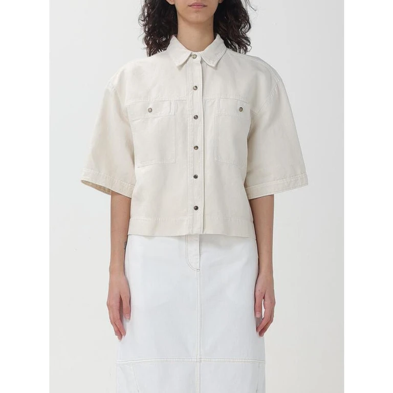 Wooff White Boxy Cotton Linen Shirt