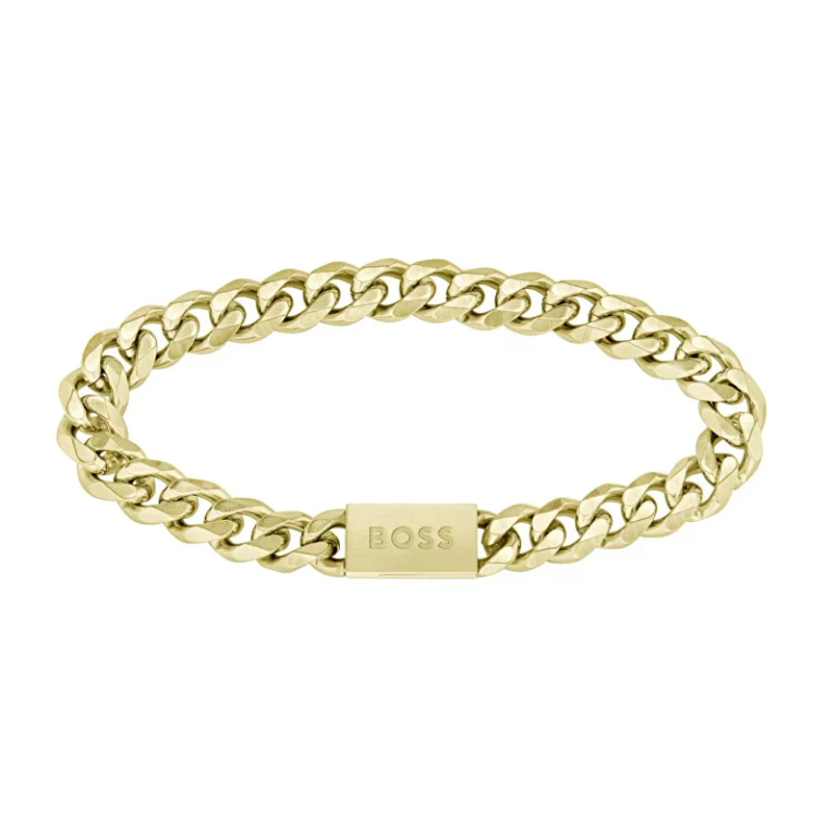 Elegante Men's Gold-Plated Bracelet with Chain Links 1580403 - Length: 19 Cm
