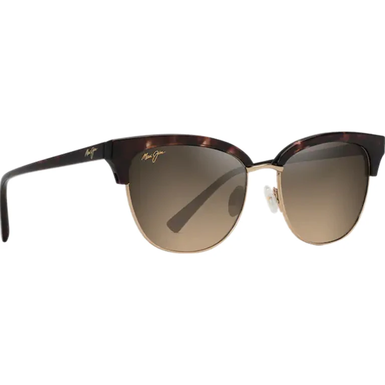 Lokelani Cat Eye Sunglasses - Tortoise With Gold - HCL Bronze Polarized Lens