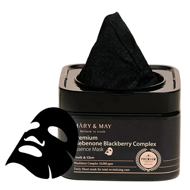 Premium Multi-Use Face Mask Idebenone Blackberry Complex (Essence Mask) 20 Pieces