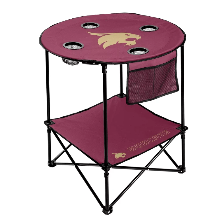 Texas State Bobcats 27.6in Round Tailgate Table