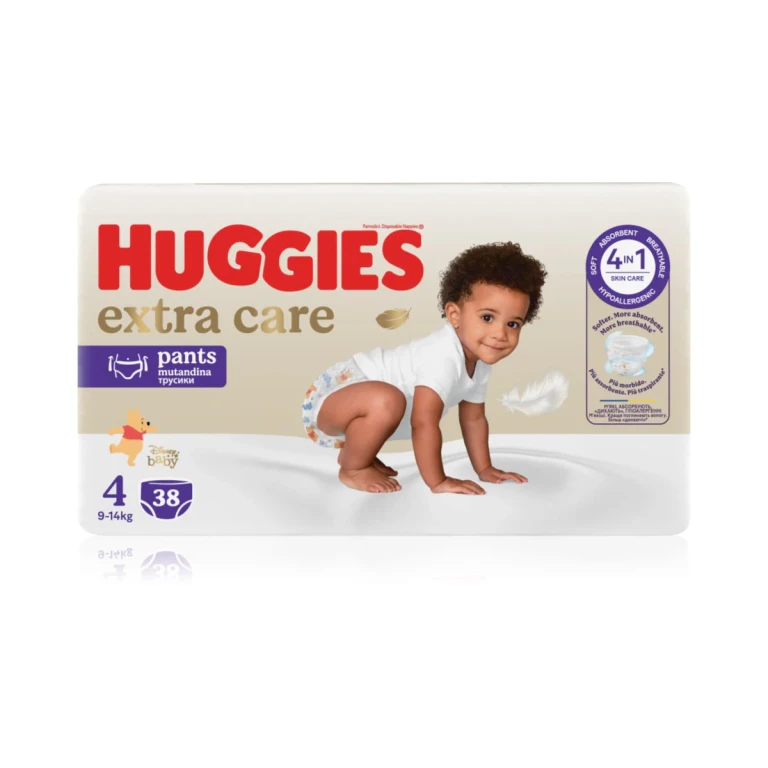 Extra Care Size 4 Disposable Pull-Up Nappies 9 - 14 kg 38 pieces